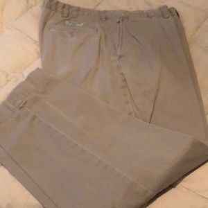 Flat front khaki pants
